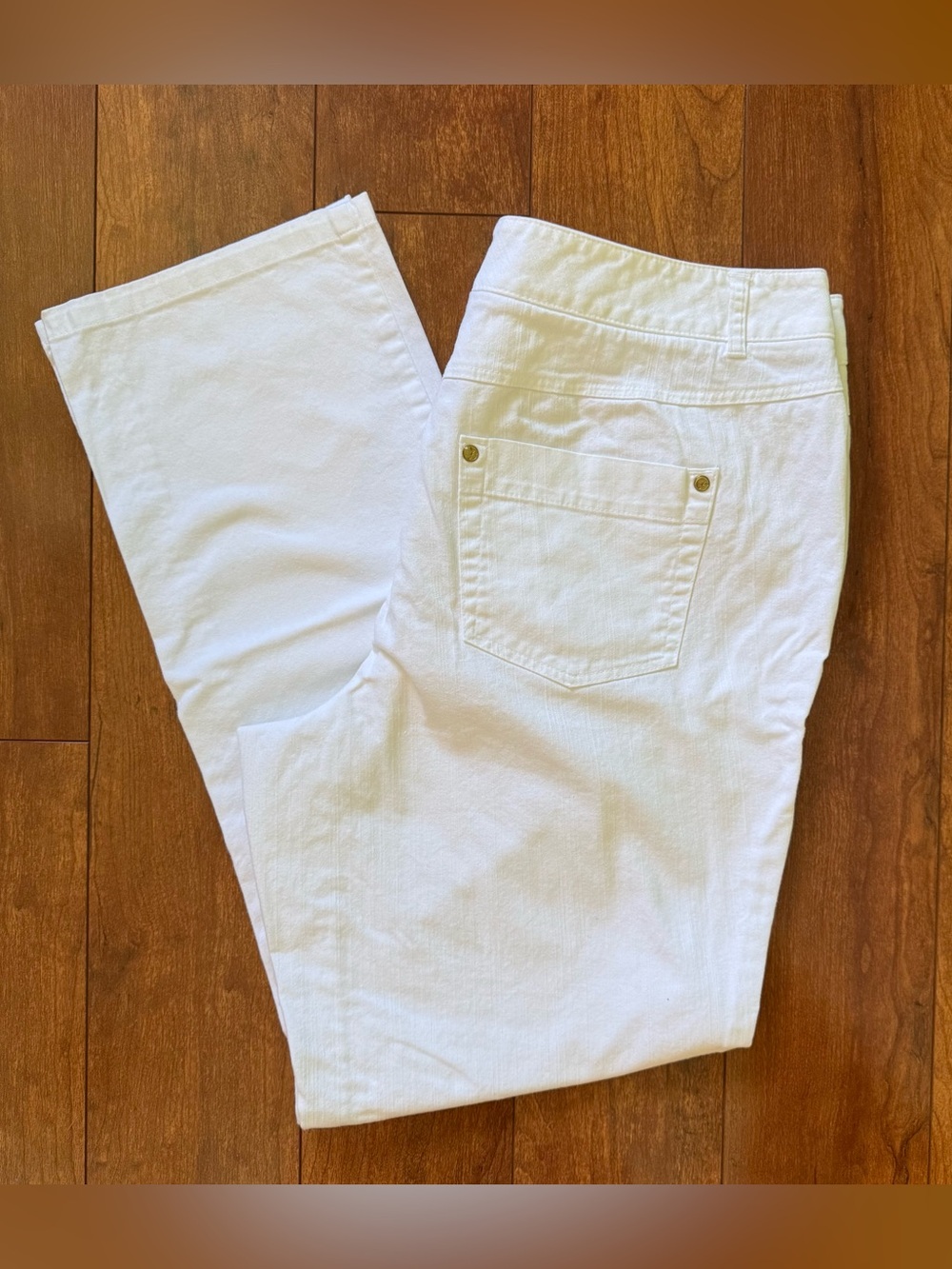 Vintage Y2K Style & Co White Straight Leg Jeans Size 10